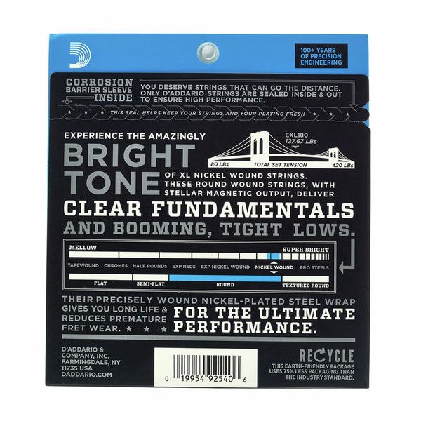 Daddario EXL180