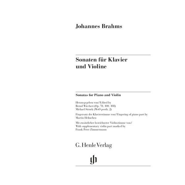 Henle Verlag Brahms Violinsonaten
