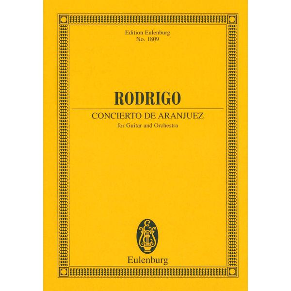 Edition Eulenburg Rodrigo Concierto de Aranjuez