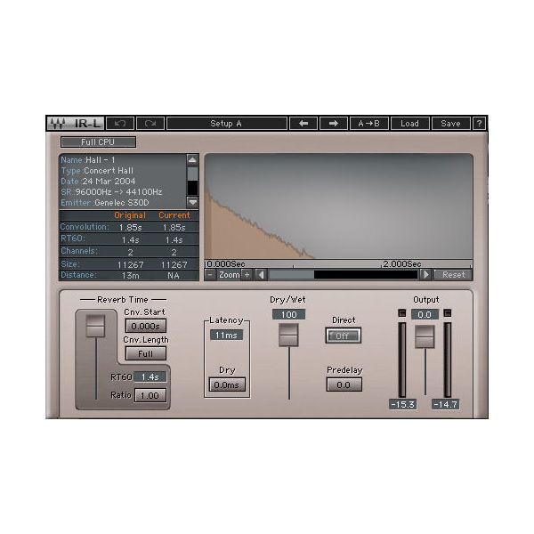 Waves IR360 Convolution Reverb