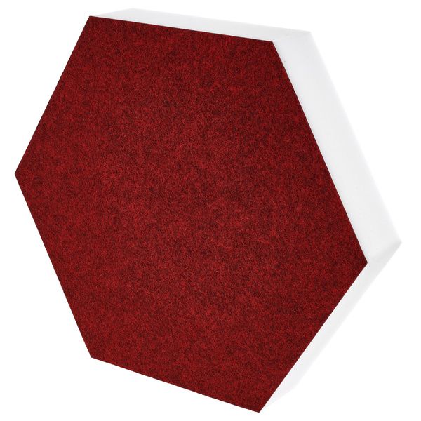 t.akustik Hexagon Melamine Bordeaux 50