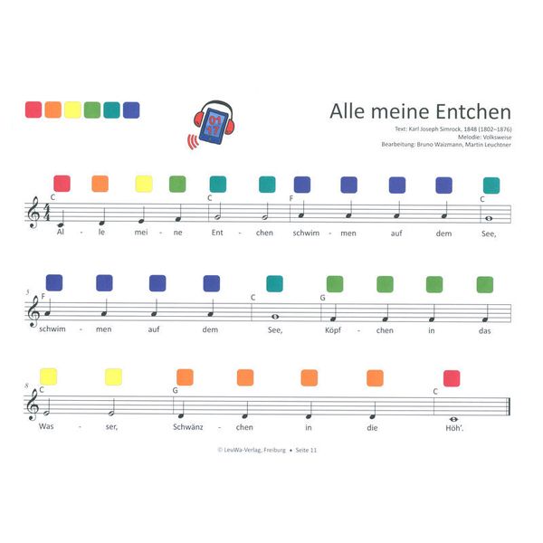 LeuWa-Verlag  34 Kinderlieder Rainbow