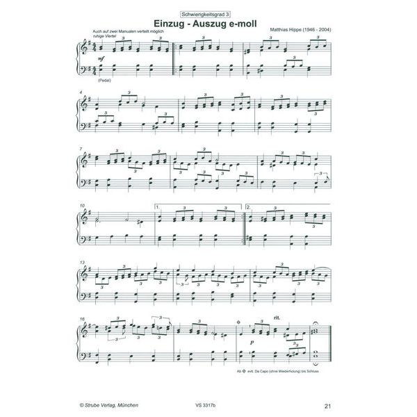 Strube Verlag Orgel spielen mit Hand und Fu