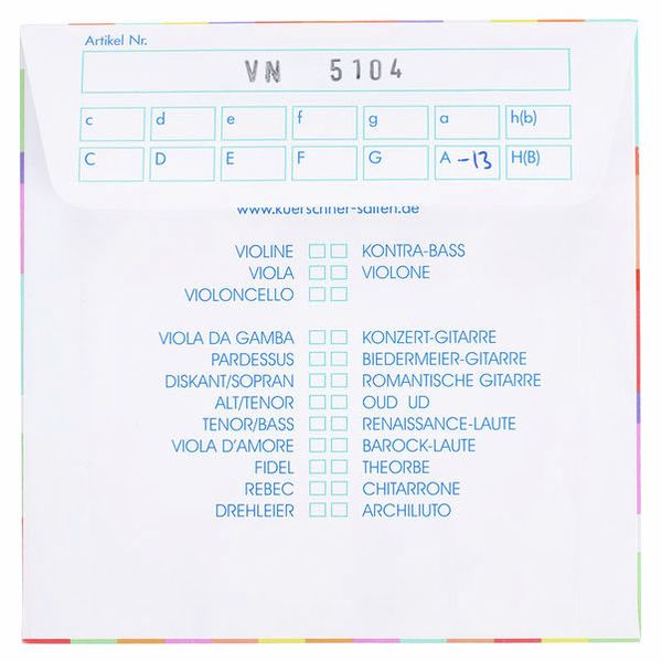 K&uuml;rschner Baroque Lute Strings 13C