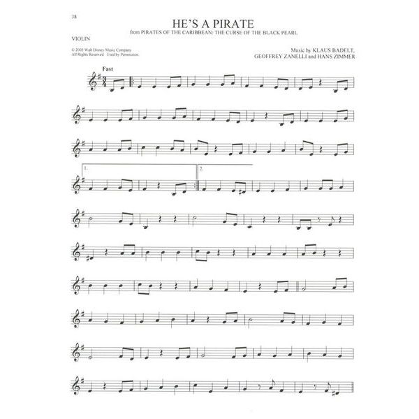 Hal Leonard 101 Disney Songs Violin