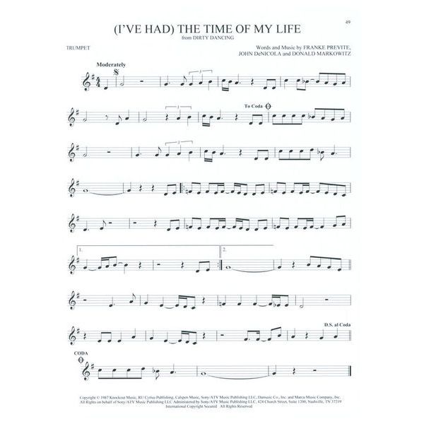 Hal Leonard 101 Movie Hits for Trumpet