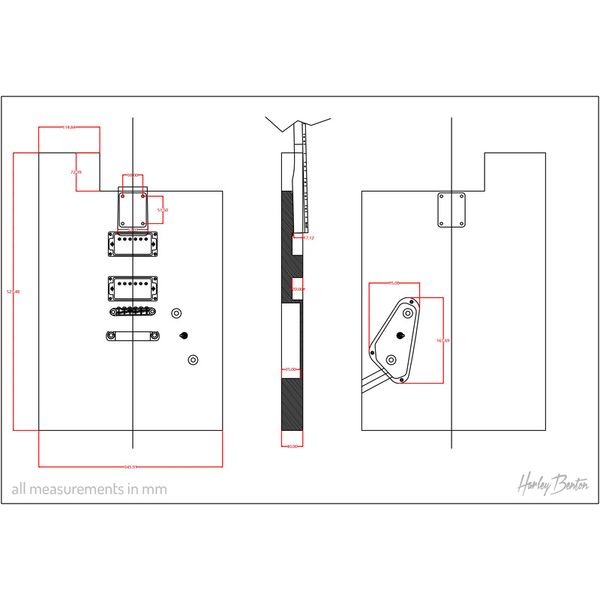 Harley Benton Electric Guitar Kit Square
