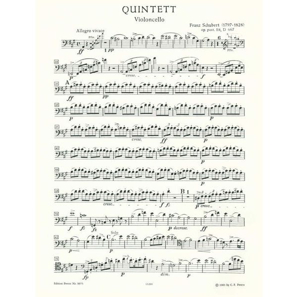 Edition Peters Schubert Forellenquintett