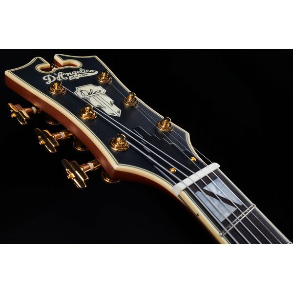 DAngelico Deluxe DC Satin Brown Burst