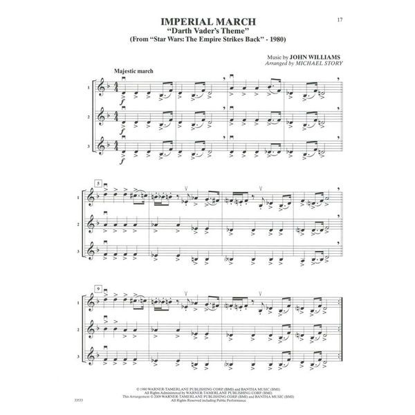 Alfred Music Publishing Movie Trios For All Violin