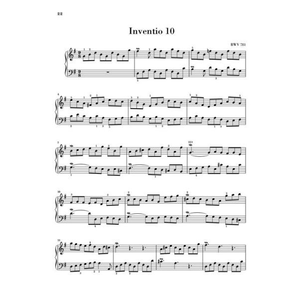 Henle Verlag Bach Zweistimmige Inventionen