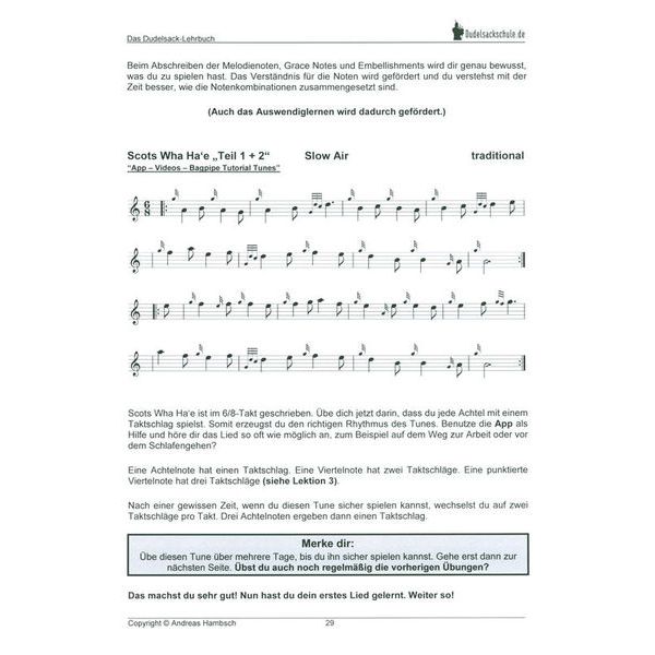 Verlag der Dudelsackschule Das Dudelsack-Lehrbuch