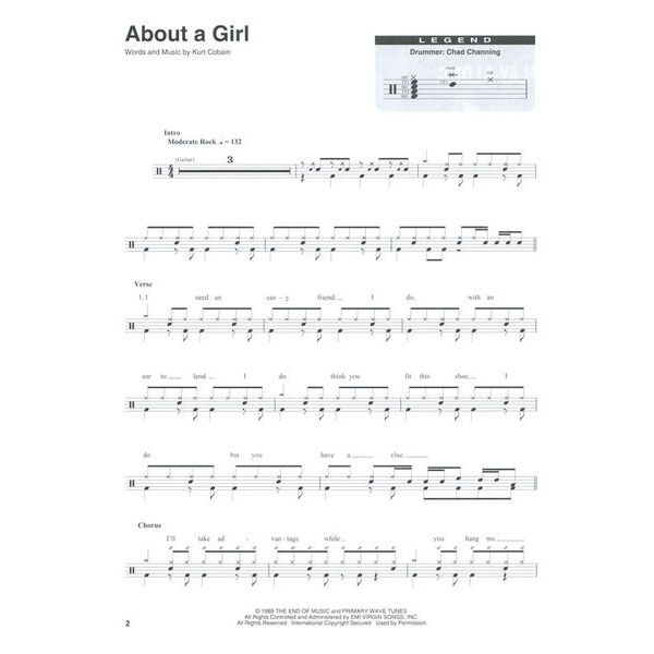 Hal Leonard Drum Play-Along Nirvana