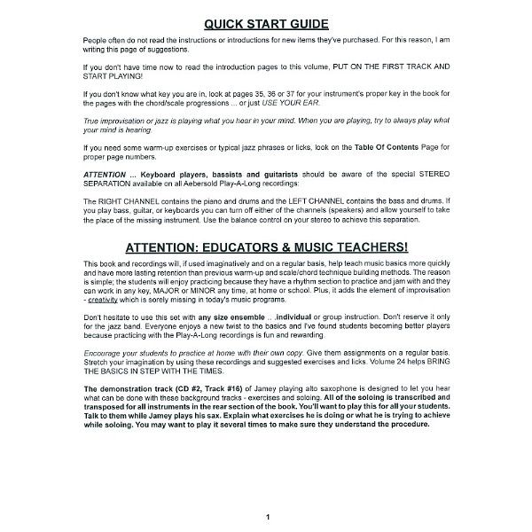 Jamey Aebersold Major And Minor