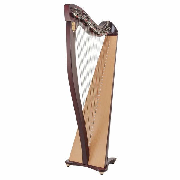Lyon & Healy Drake LT Lever Harp Mahogany
