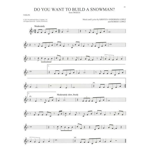 Hal Leonard 101 Disney Songs Violin