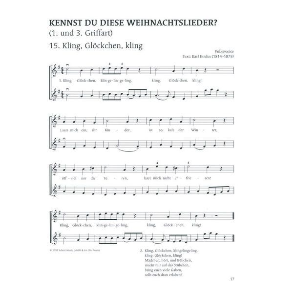 Schott Fr&ouml;hliche Weihnachtslieder
