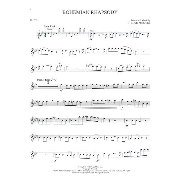 Hal Leonard Queen Flute Play-Along