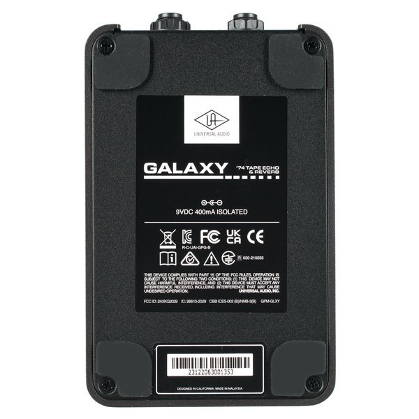 Universal Audio UAFX Galaxy '74 Tape Echo Rev.