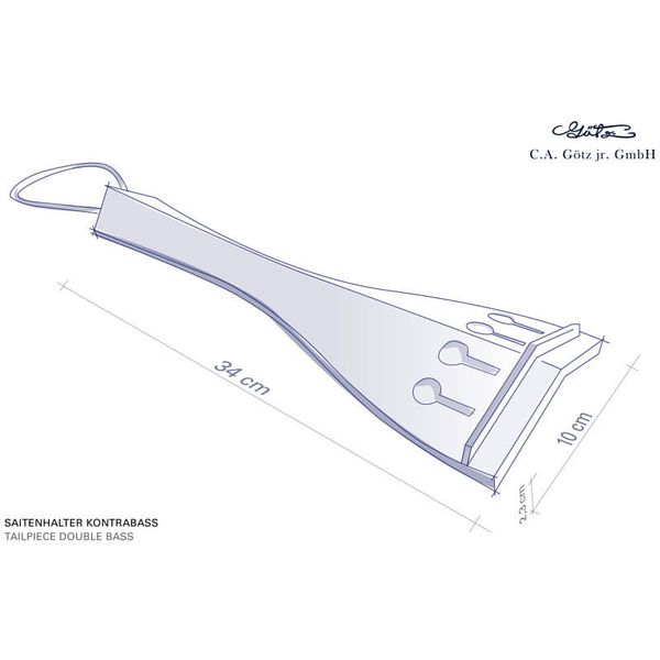 Conrad G&ouml;tz ZA B 357 E Bass Tailpiece