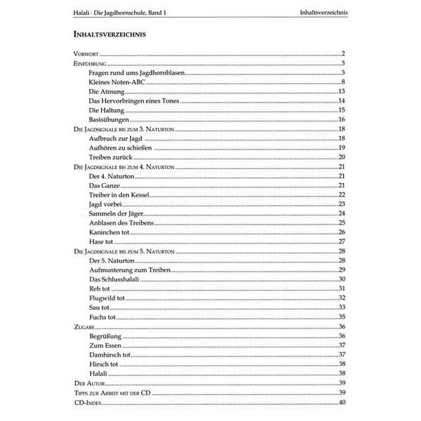 Weinberger Musikverlag Halali Jagdhornschule 1