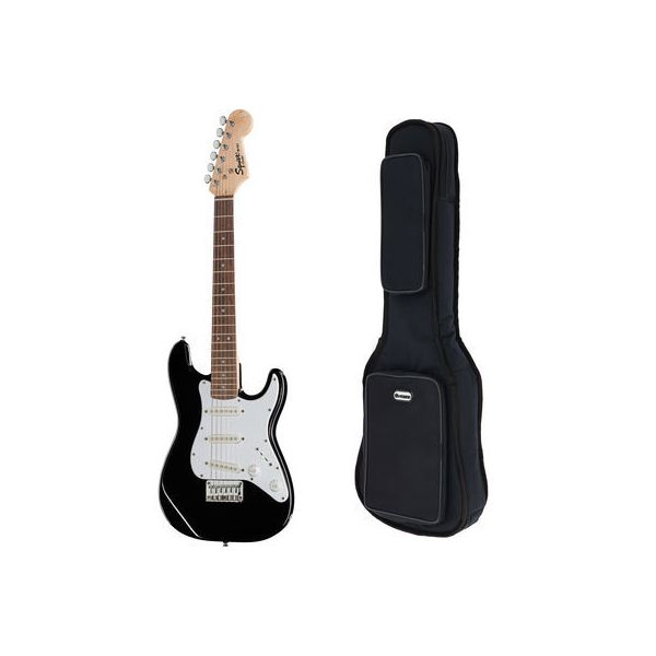Squier Mini Strat V2 BK IL Bundle