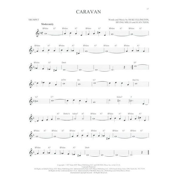 Hal Leonard 101 Jazz Songs for Trumpet