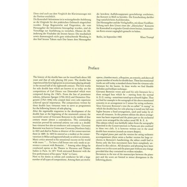 Breitkopf & Hrtel Bottesini Kontrabasskonzert