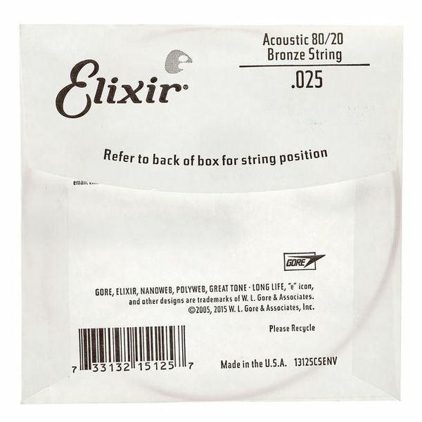 Elixir .025 Western Guitar