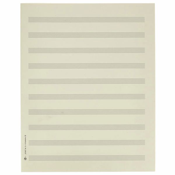 Star Sheet Music Paper Quart 10 mm