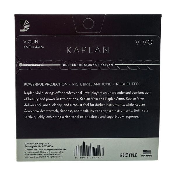 Daddario KV310-4/4M Kaplan Vivo Vn Med.
