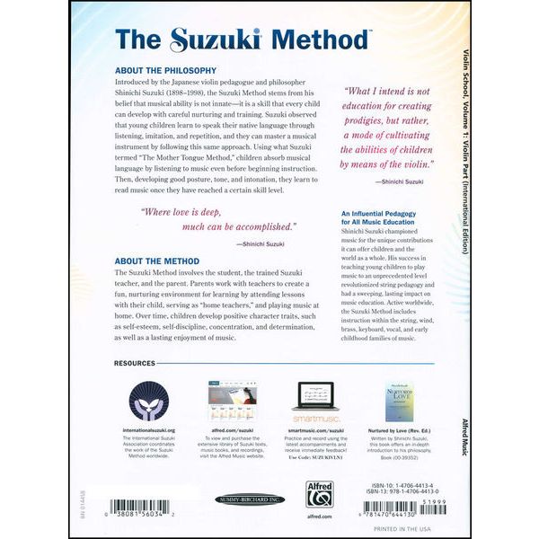 Alfred Music Publishing Suzuki Violin School 1 + CD