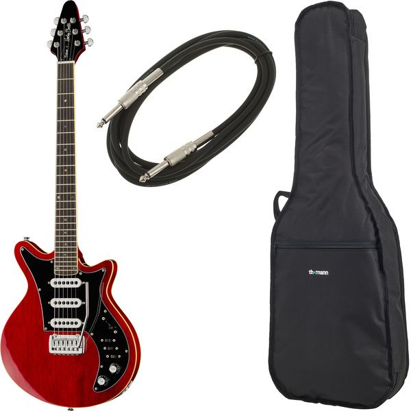 Harley Benton BM-75 Trans Red Deluxe Bundle
