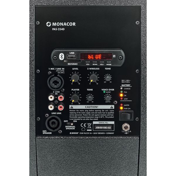 Monacor PAS-254D Handheld Bundle