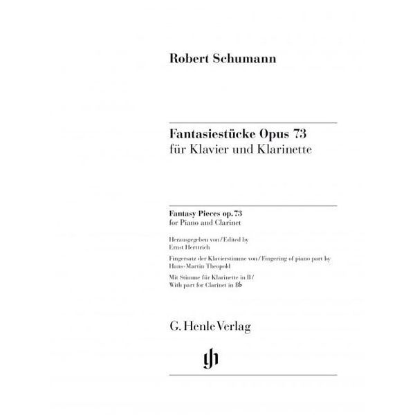 Henle Verlag Schumann Fantasiestücke Cl