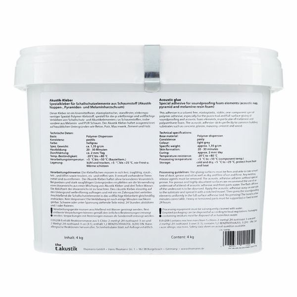 t.akustik Contact Glue Liquid 4 kg