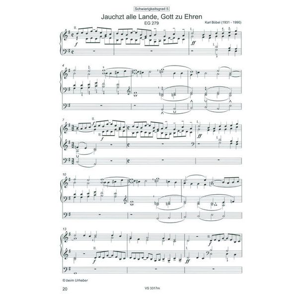 Strube Verlag Orgel spielen mit Hand und Fu