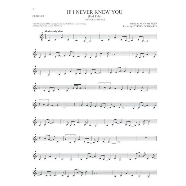 Hal Leonard 101 Disney Songs Clarinet