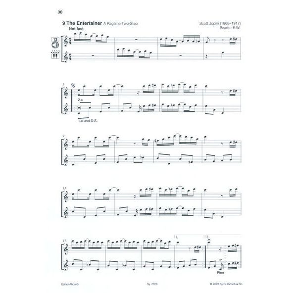 Ricordi Flöte Spielen D