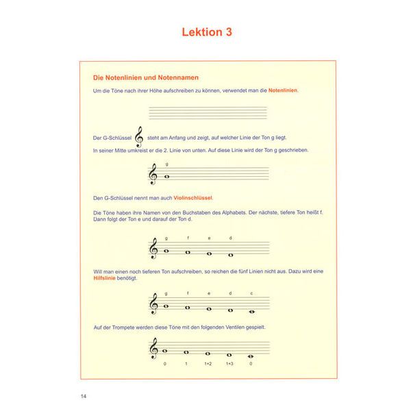 Horst Rapp Verlag Trompetenschule 1 für Anfnger