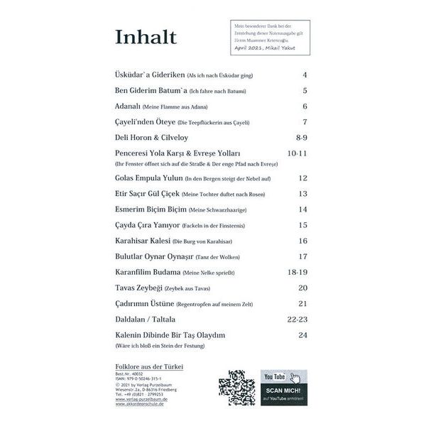 Purzelbaum Verlag Folklore aus der Türkei