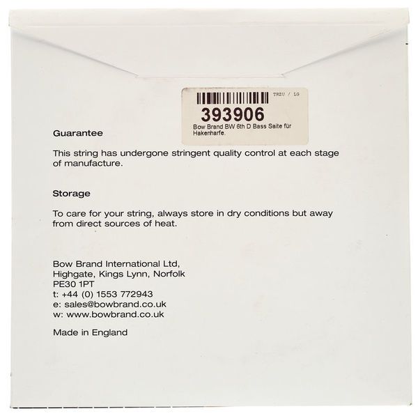 Bow Brand BW 6th D Harp Bass Wire No.37