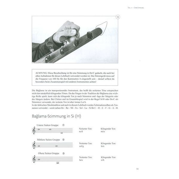 Schott Baglama spielen Tezene-Technik