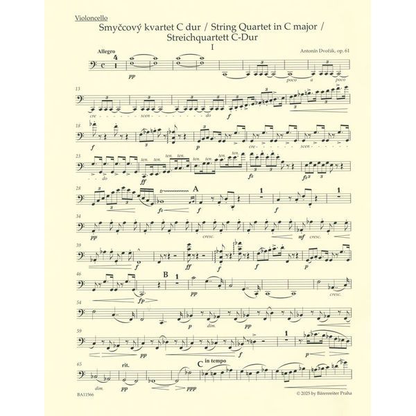 Brenreiter Dvorák Streichquartett Nr. 11