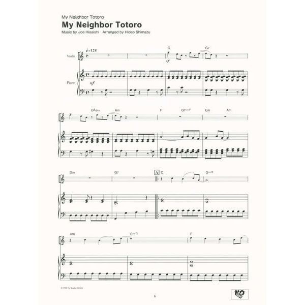 Yamaha Music Entertainment  Studio Ghibli Songs Violin Eas