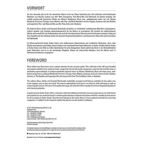 Hage Musikverlag Guitar Guitar