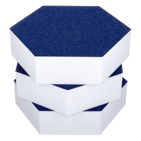 t.akustik Hexagon Melamine Dark Blue 75