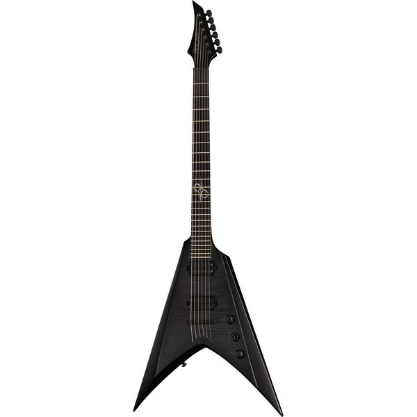 Solar Guitars V2.6FBB Baritone Flame Black