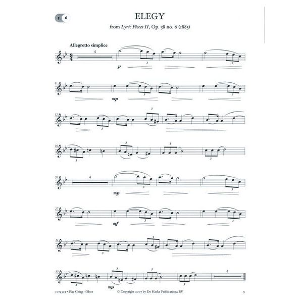 De Haske Play Grieg Oboe