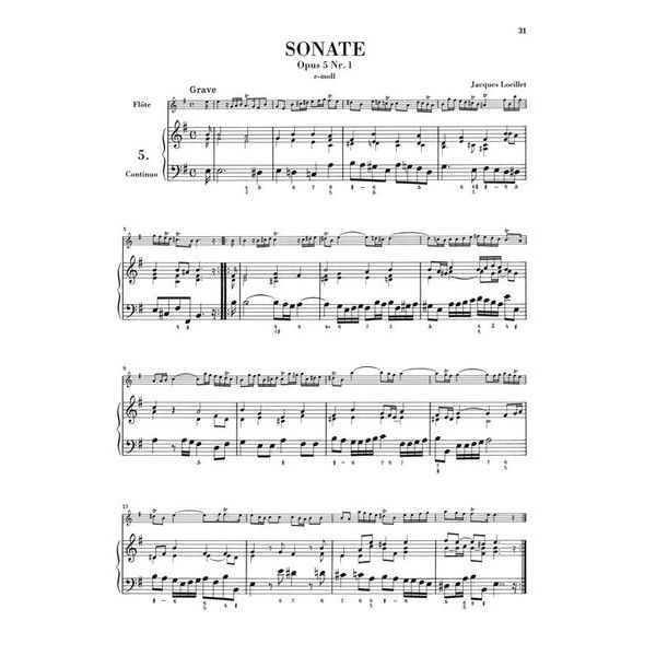 Henle Verlag Flötenmusik Barock